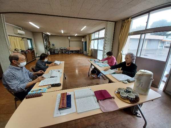 脳トレ学習中