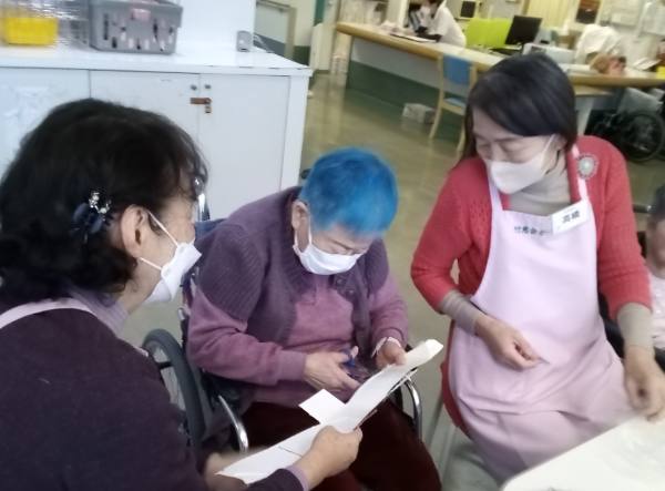 作業中のお客様