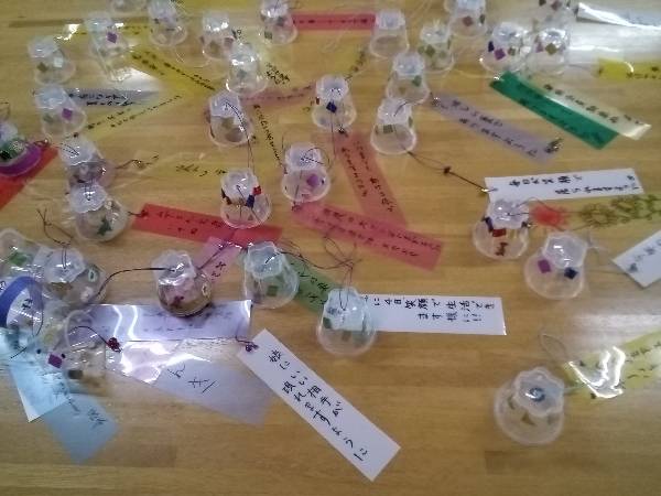 飾り付ける前の風鈴