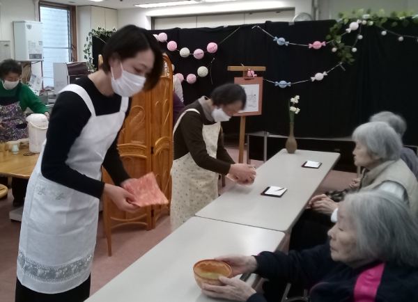 お雛様の練り切り