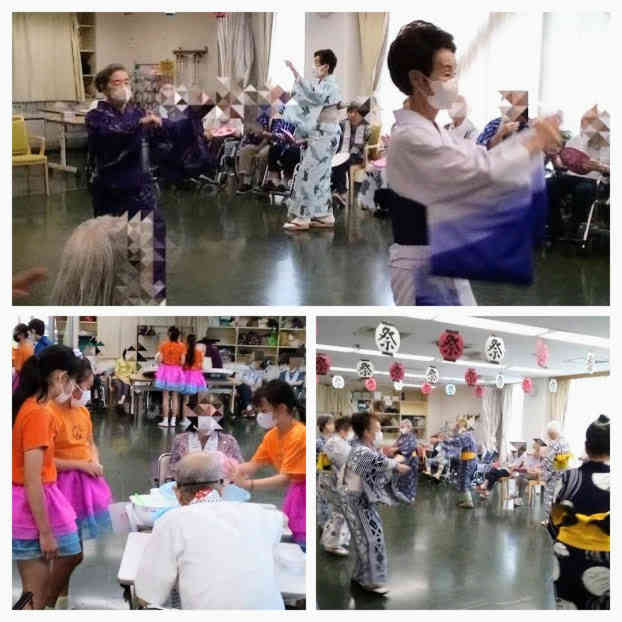 パレ・フローラの夏祭りの様子