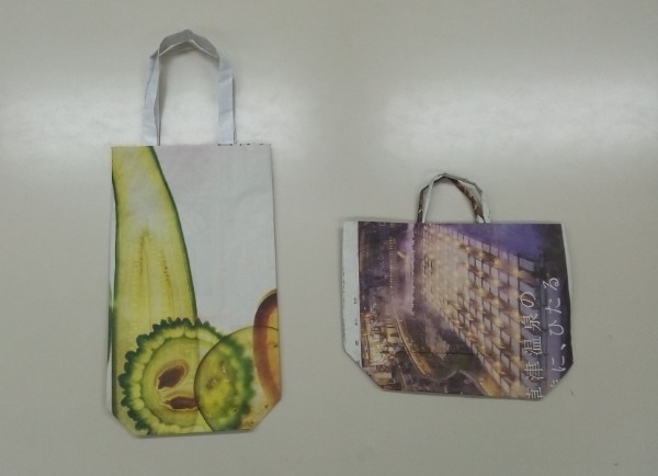 新聞で作った紙袋その3