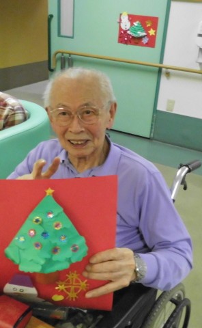 クリスマス制作が完成し喜ばれているお客様