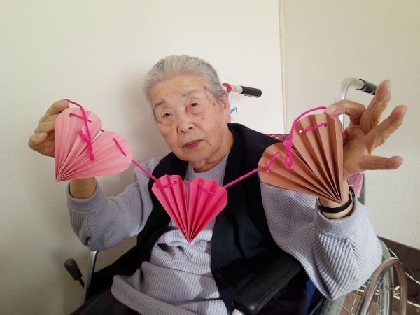 完成した作品をみせて下さるお客様