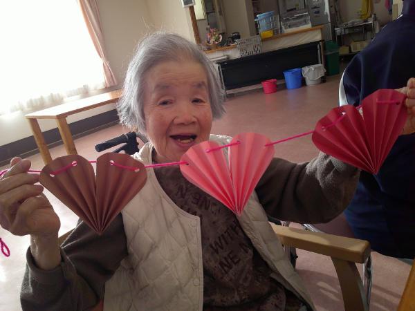 完成した作品をみせて下さるお客様