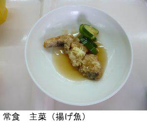 常食　主菜　揚げ魚